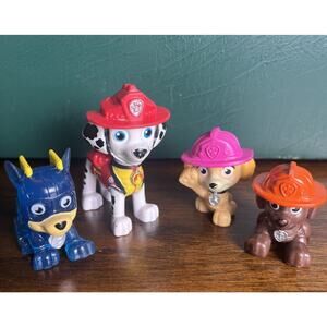 Paw Patrol Mixed Lot Of Figures Chase Marshall Skye & Zuma Collect Toy Kidcore